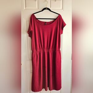 Torrid "Sleep" Short Sleeve Red Lounge Sweater Dress- Plus Size 1, 1X, 14-16